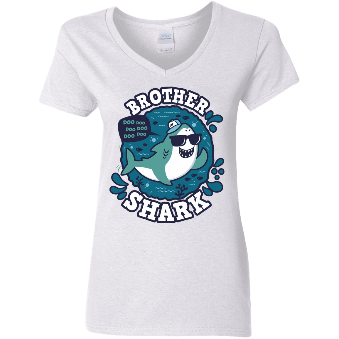 Shark Family Trazo – Brother Women’S V-Neck T-Shirt