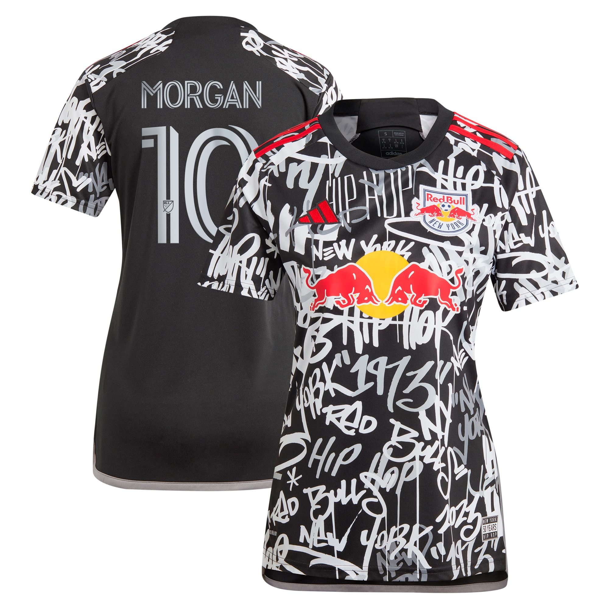 Lewis Morgan New York Red Bulls Women's 2023 Freestyle Replica Player Jersey – Black