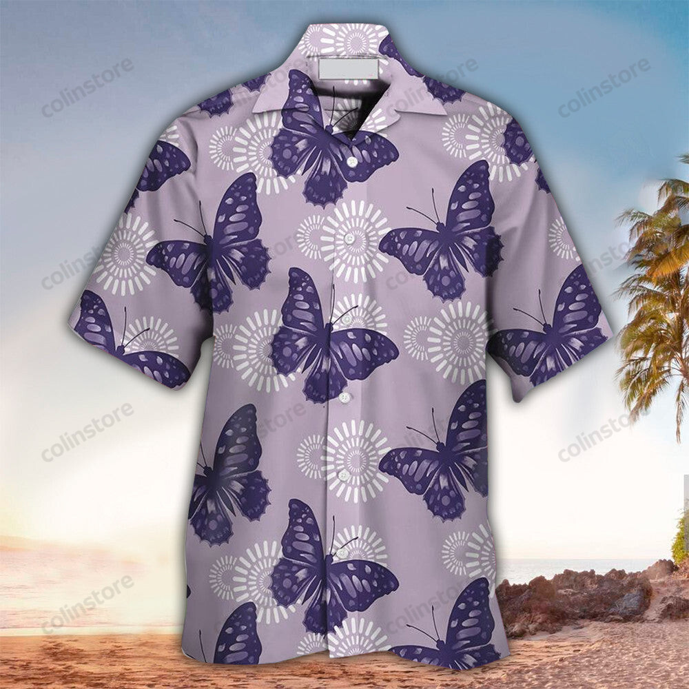 Butterfly Hawaii Perfect Gift Ideas For Shirt Aloha Ha44298