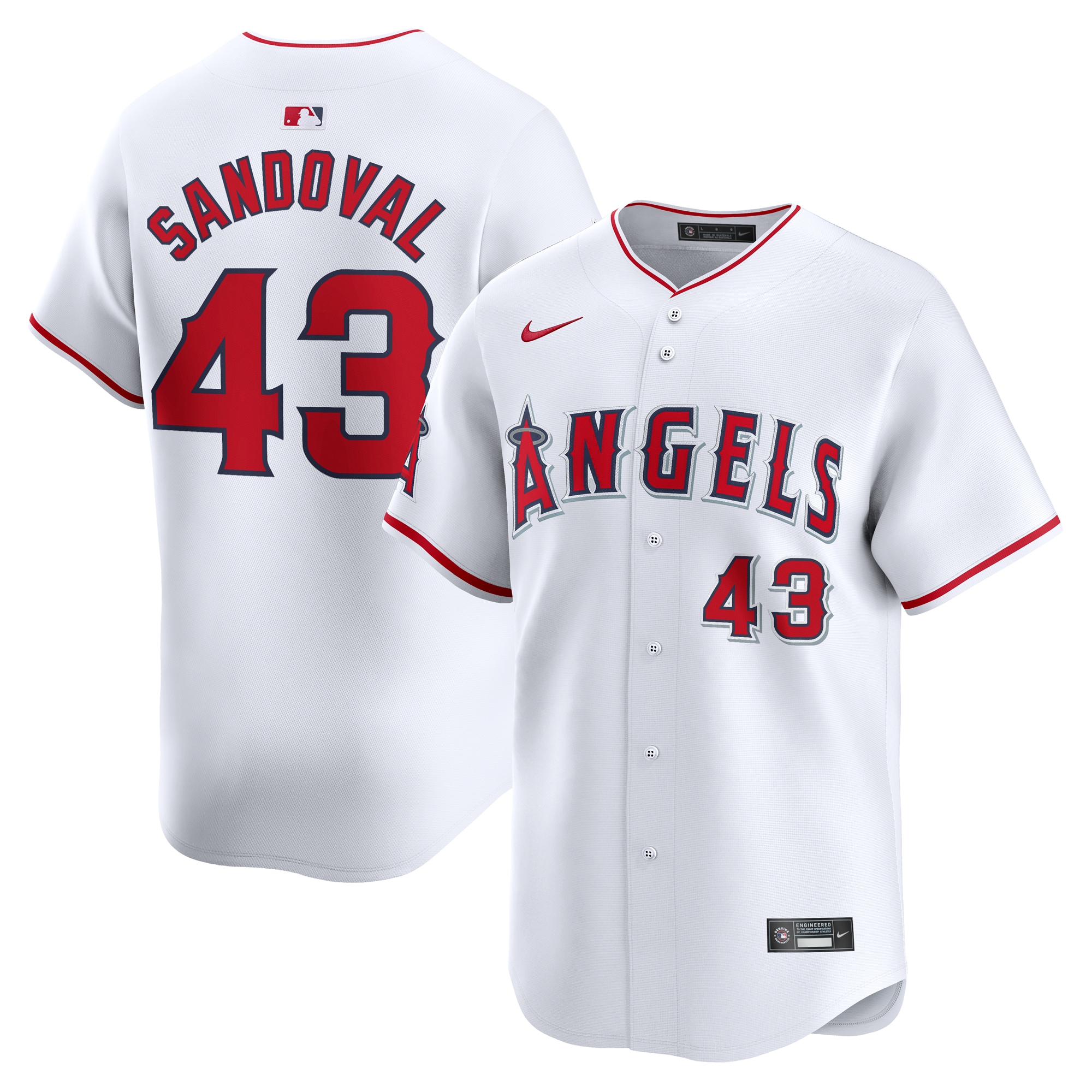 Patrick Sandoval Los Angeles Angels Home Limited Player Jersey – White