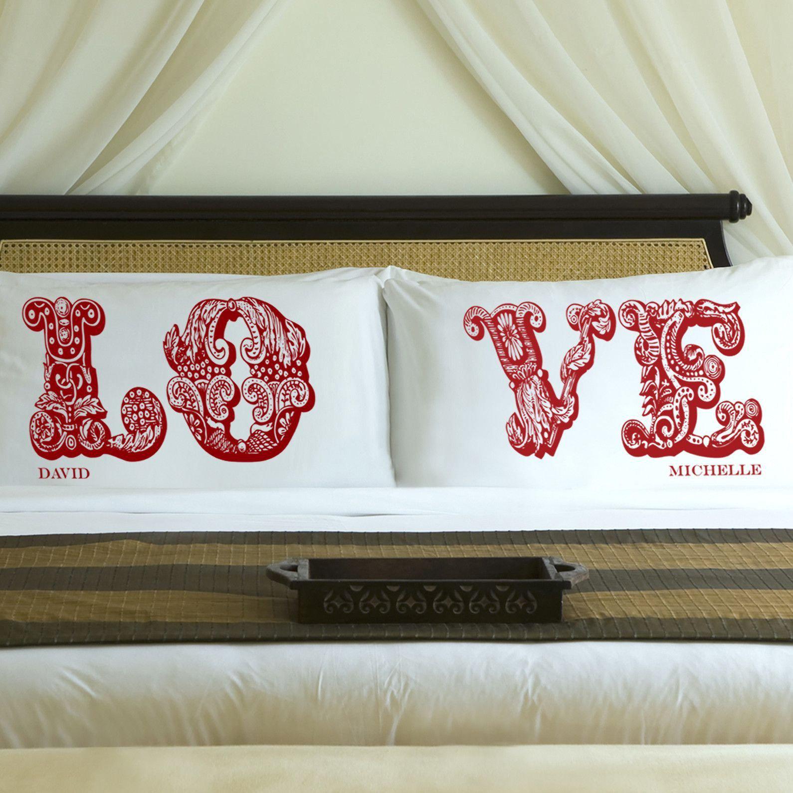 Personalized Couples Love Pillowcases