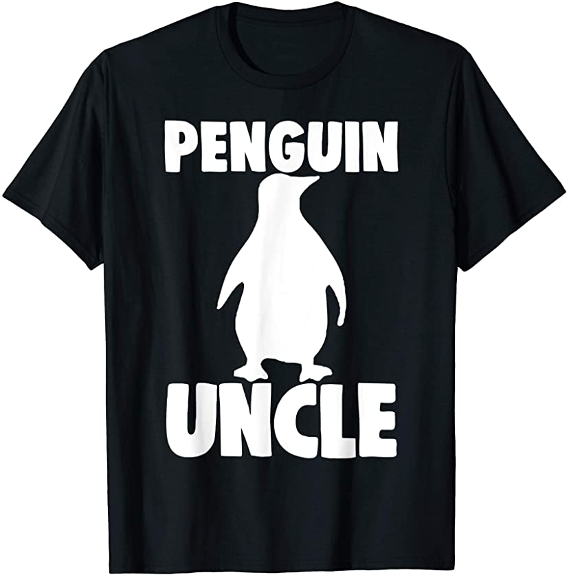 Funny Vintage Penguin Tee Shirt Men Funny Penguin Uncle Gift T-Shirt