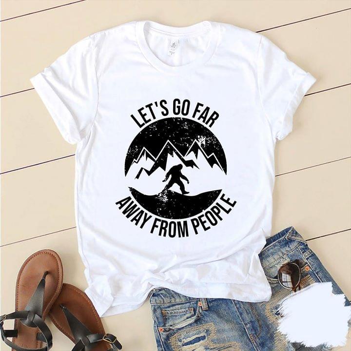 Big Foot Let’s Go Far Away From People Standard Men T-shirt