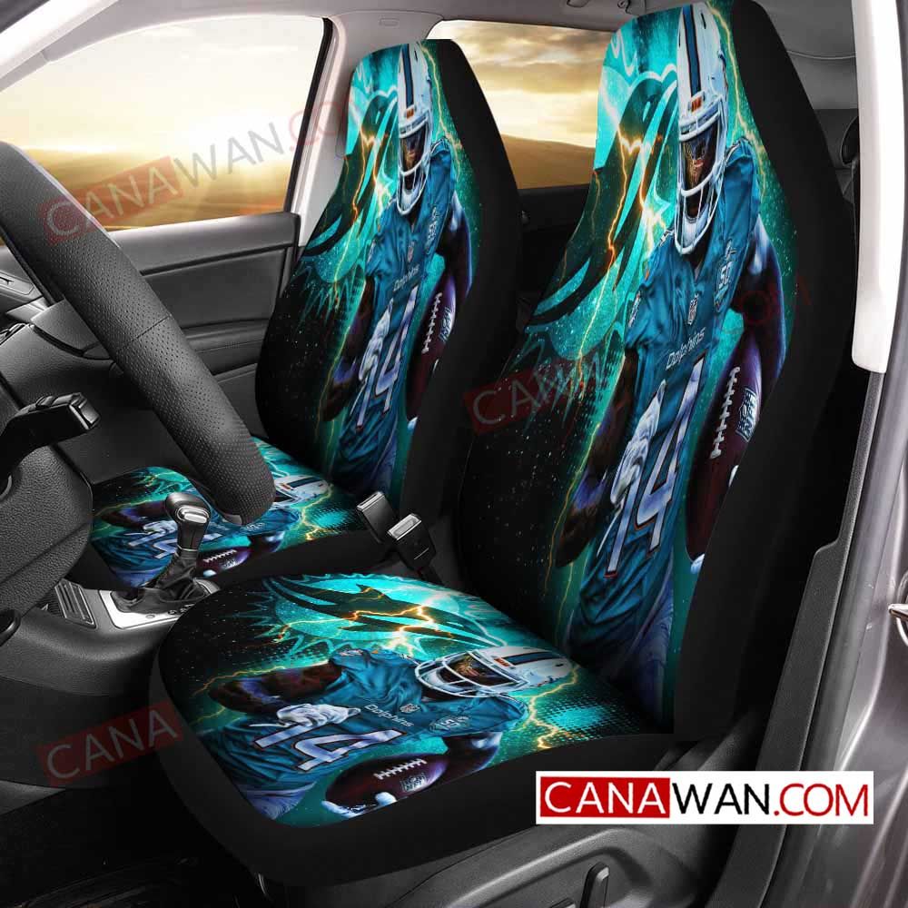 Miami Dolphins Style050 3D Customized Personalized Car Seat Cover