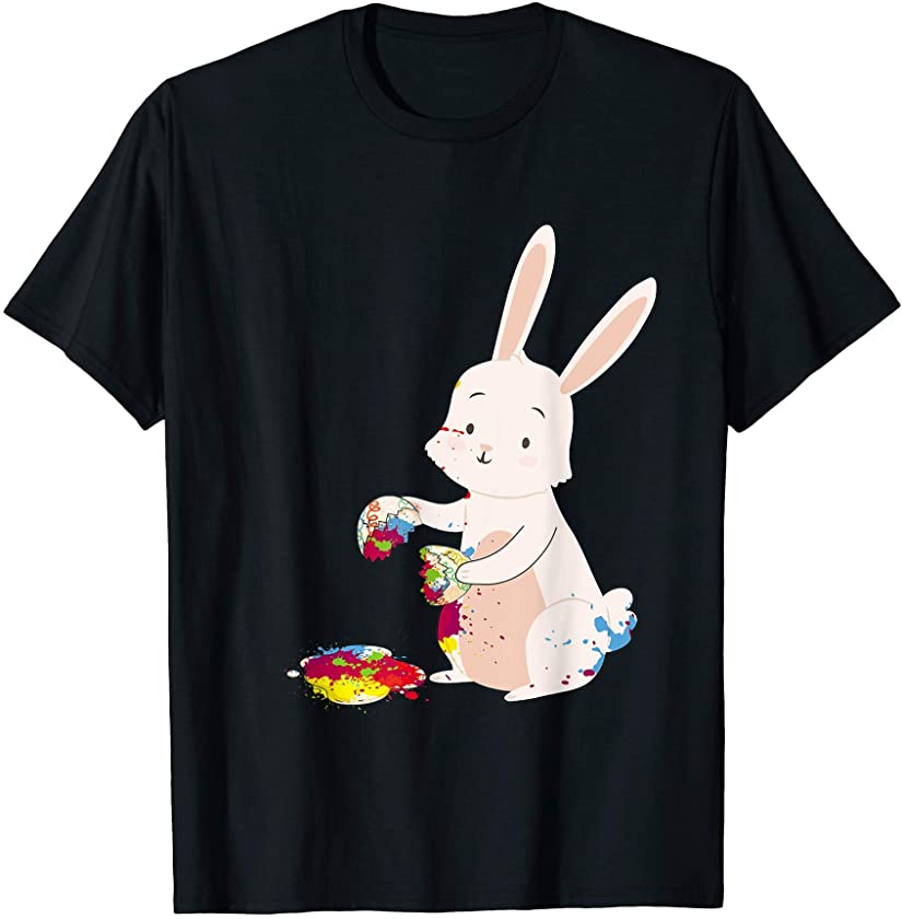 Bunny broke the egg Funny Easter Tee T-Shirt