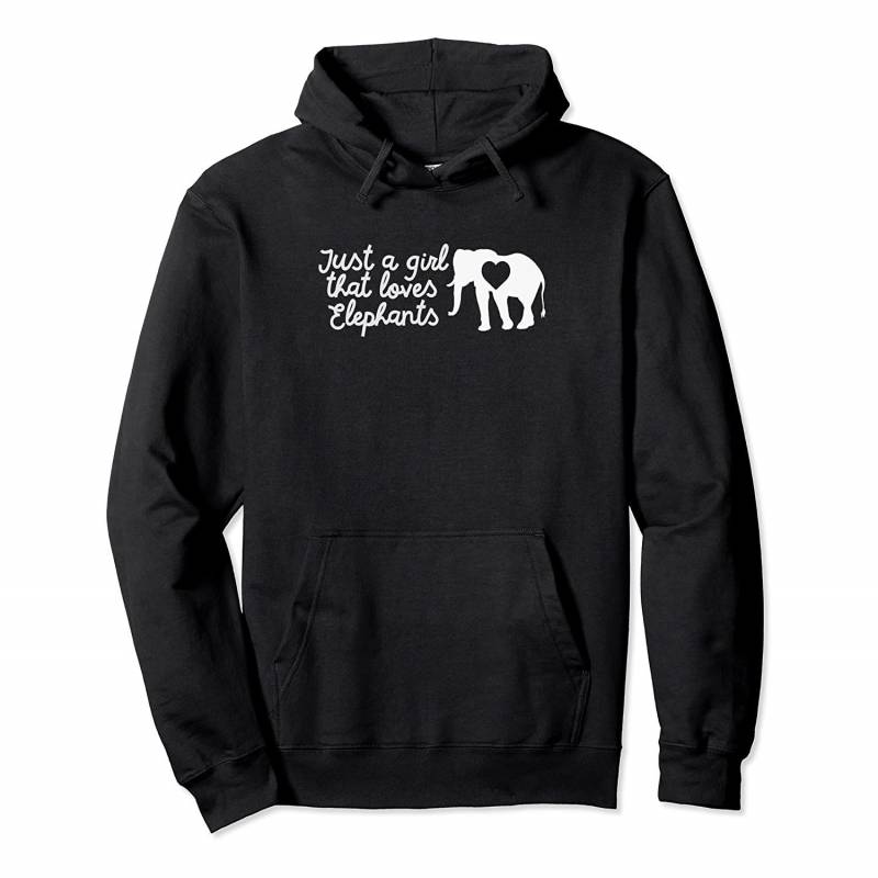 Just A Girl Who Loves Elephants Cool Animal Heart Humor Gift Pullover Hoodie, T Shirt, Sweatshirt