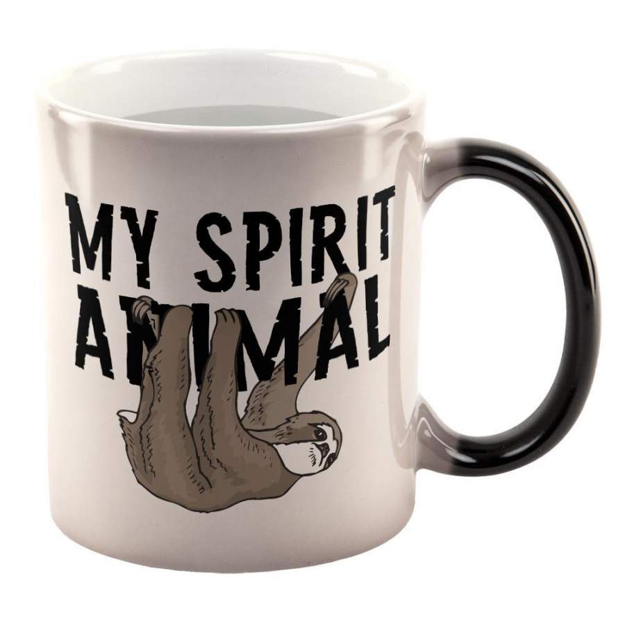 Sloth My Spirit Animal All Over Heat Changing Coffee Mug