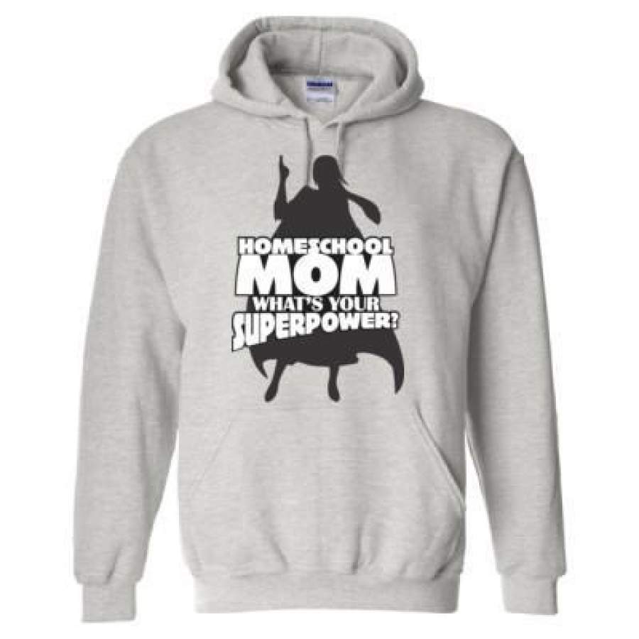 AGR Homeschool Mom What’s Your Superpower – Heavy Blend™ Hooded Sweatshirt