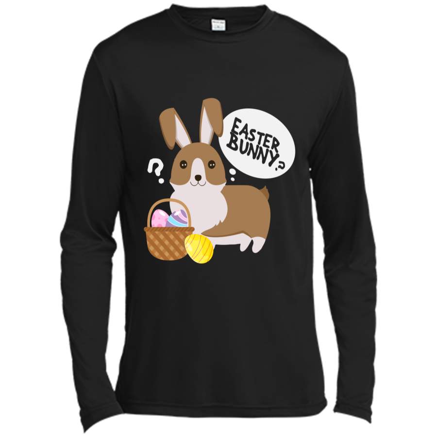 Corgi Easter Funny Shirt for Boys Girls Love Dog Puppy Long Sleeve Moisture Absorbing Shirt