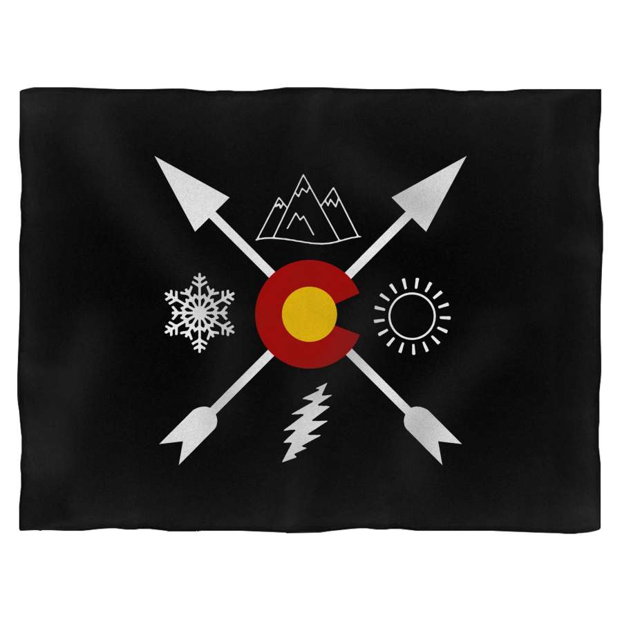 Denver, Colorado Dead And Grateful Directional Blanket