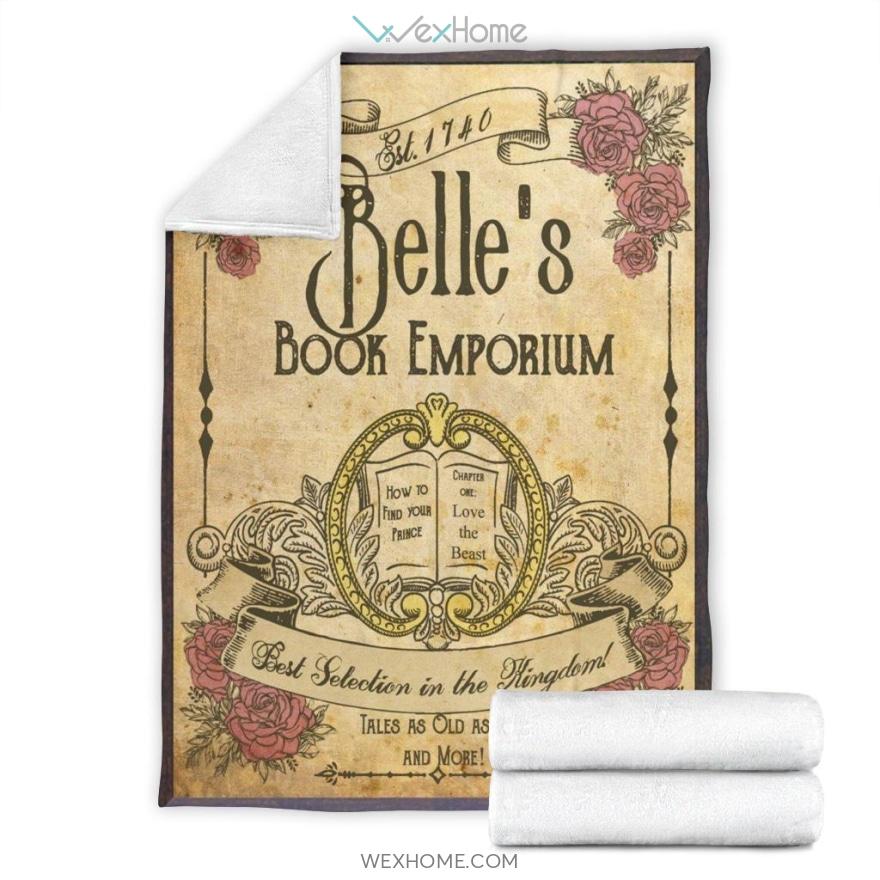 Belle’S Book Emporium Cartoon Premium Blanket Collection W1123