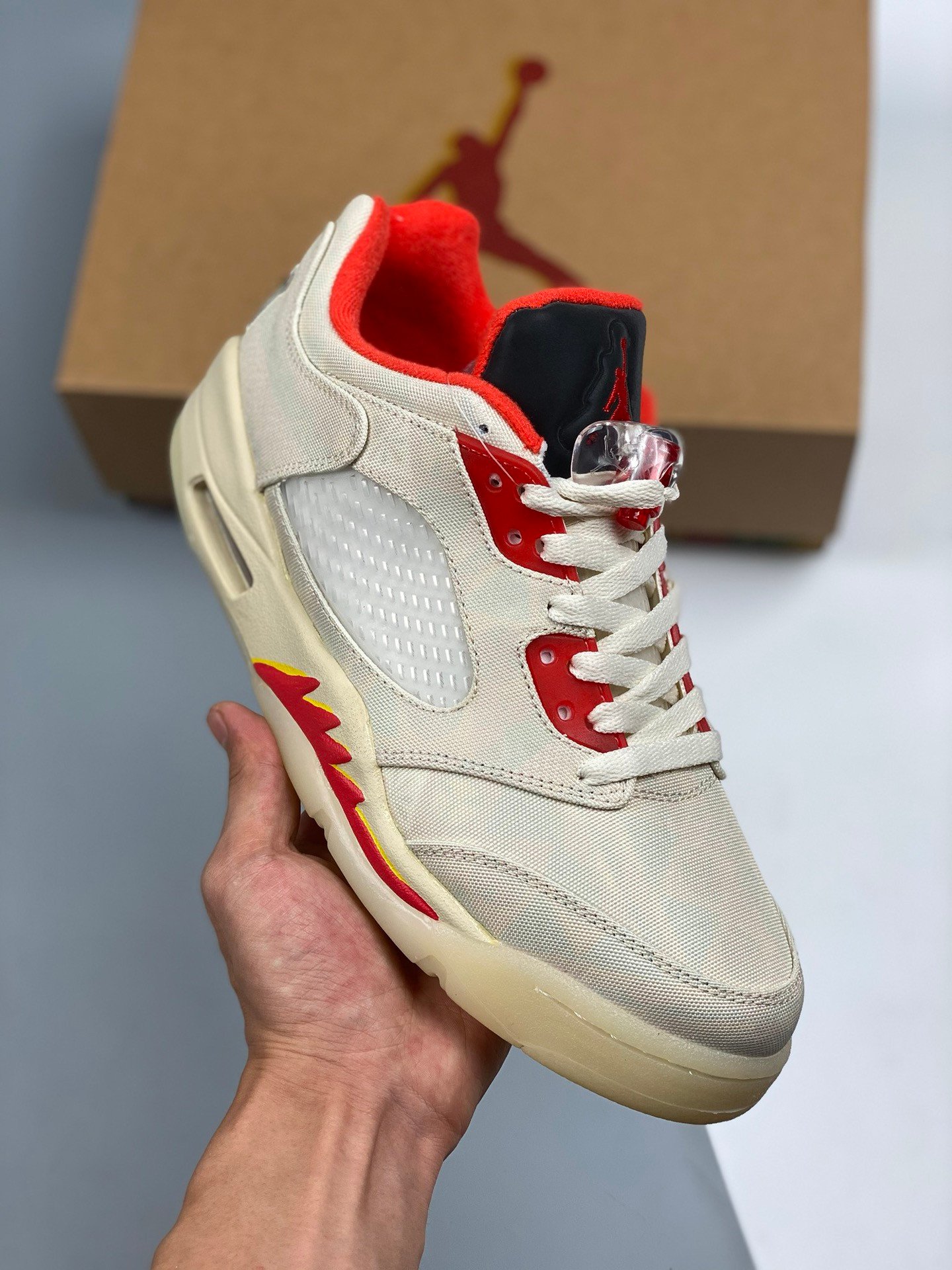 JD 5 Low CNY SailChile Red-Opti Yellow-Pearl White 5341199