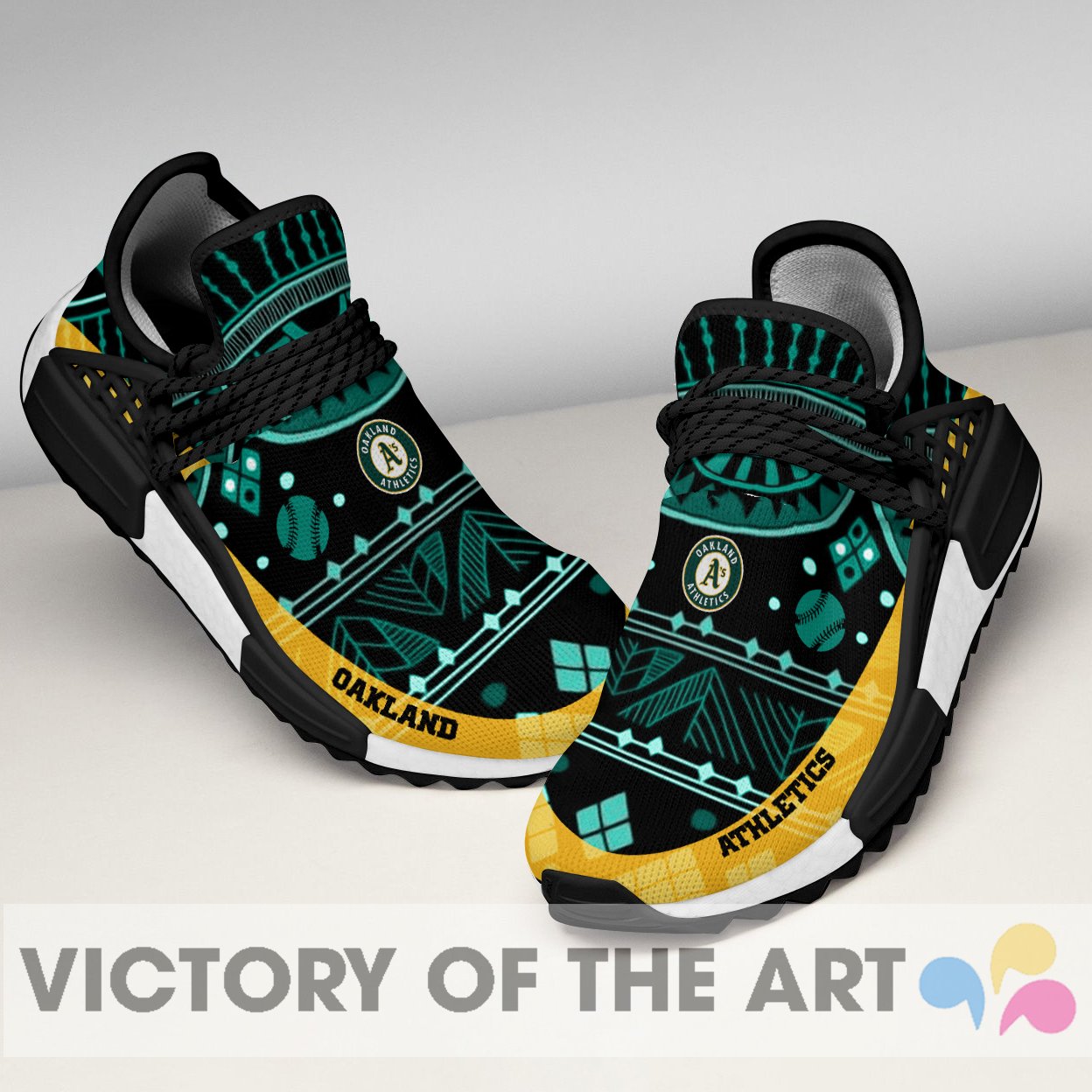 Wonderful Pattern Human Race Oakland Athletics Shoes For Fans