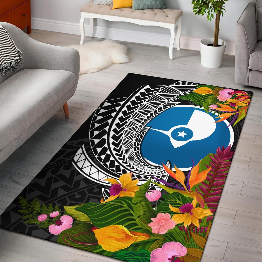 Yap State Area Rug – Seal Spiral Polynesian Patterns