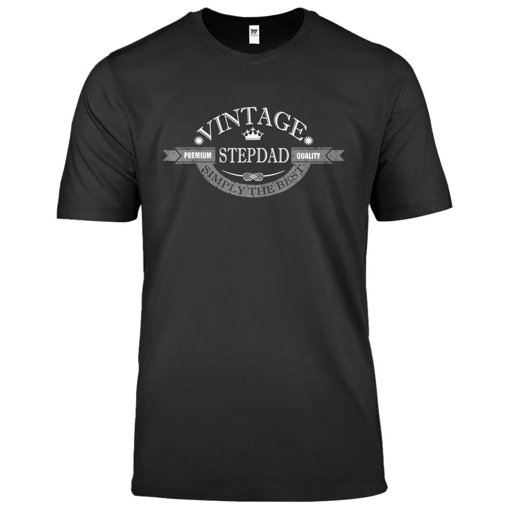 Best Step Dad Gifts Vintage Step Dad Tee Shirt Premium T Shirts