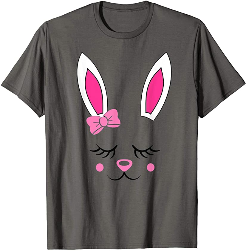 Cute Bunny Sleeping Face Girls Women Gift T-Shirt