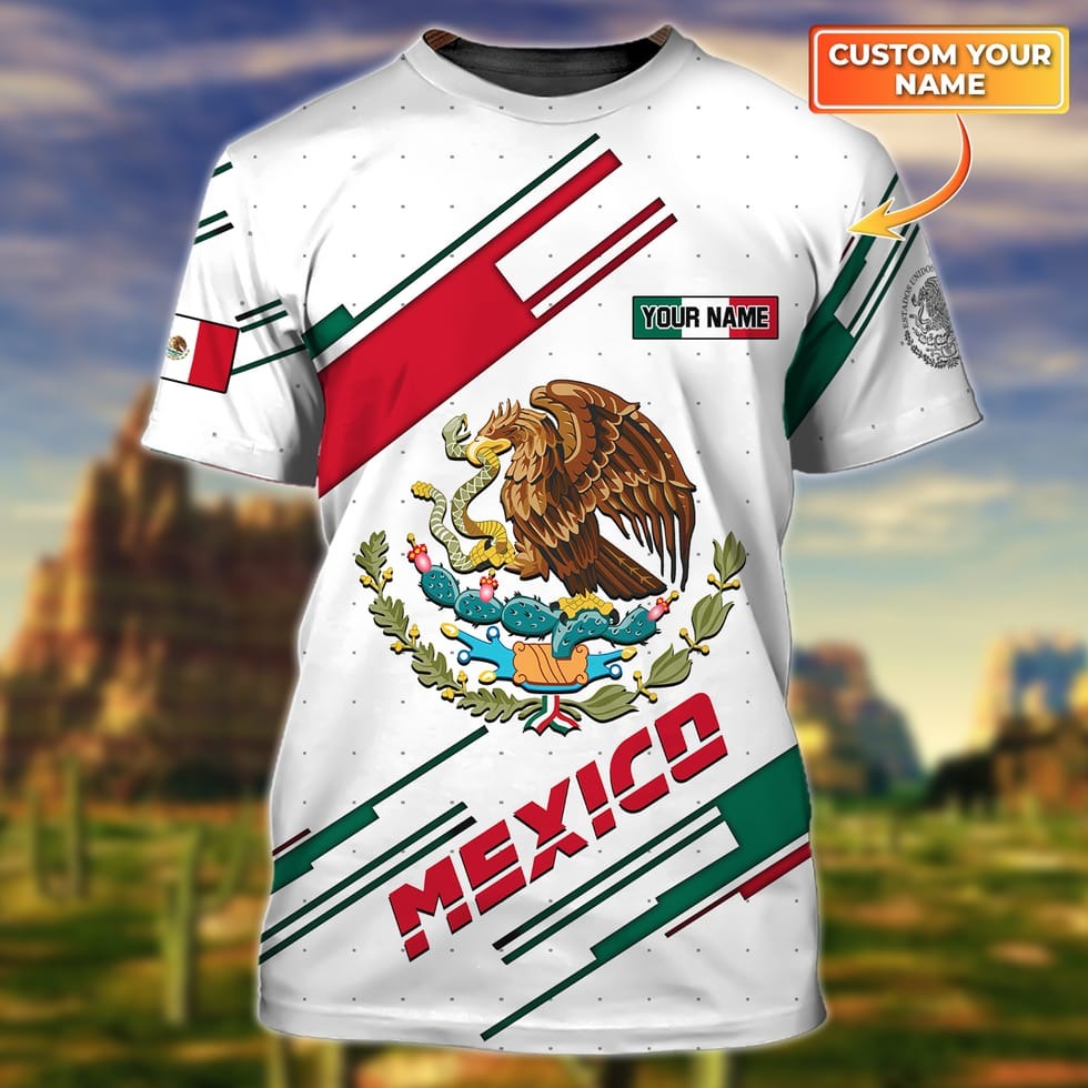 Personalized Eagle Mexican Shirt For Men And Women, Unisex Mexican Shirts, New Mexico Shirt, Mexico Gift