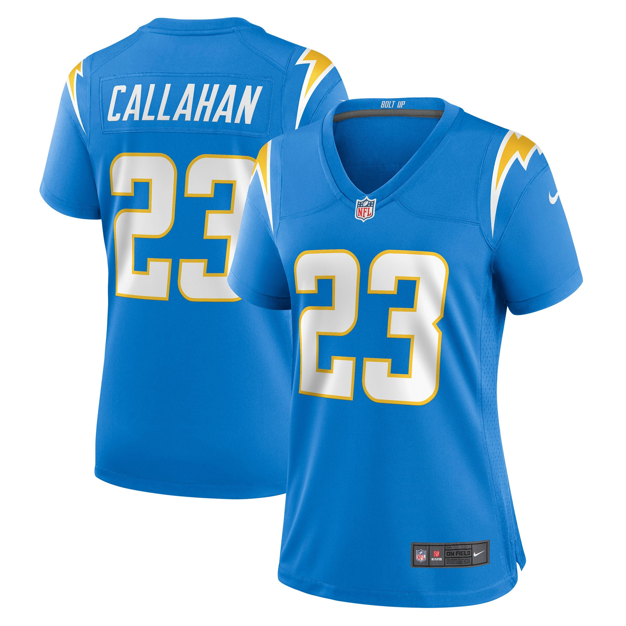 Bryce Callahan Los Angeles Chargers Womens Game Jersey – Powder Blue NFL