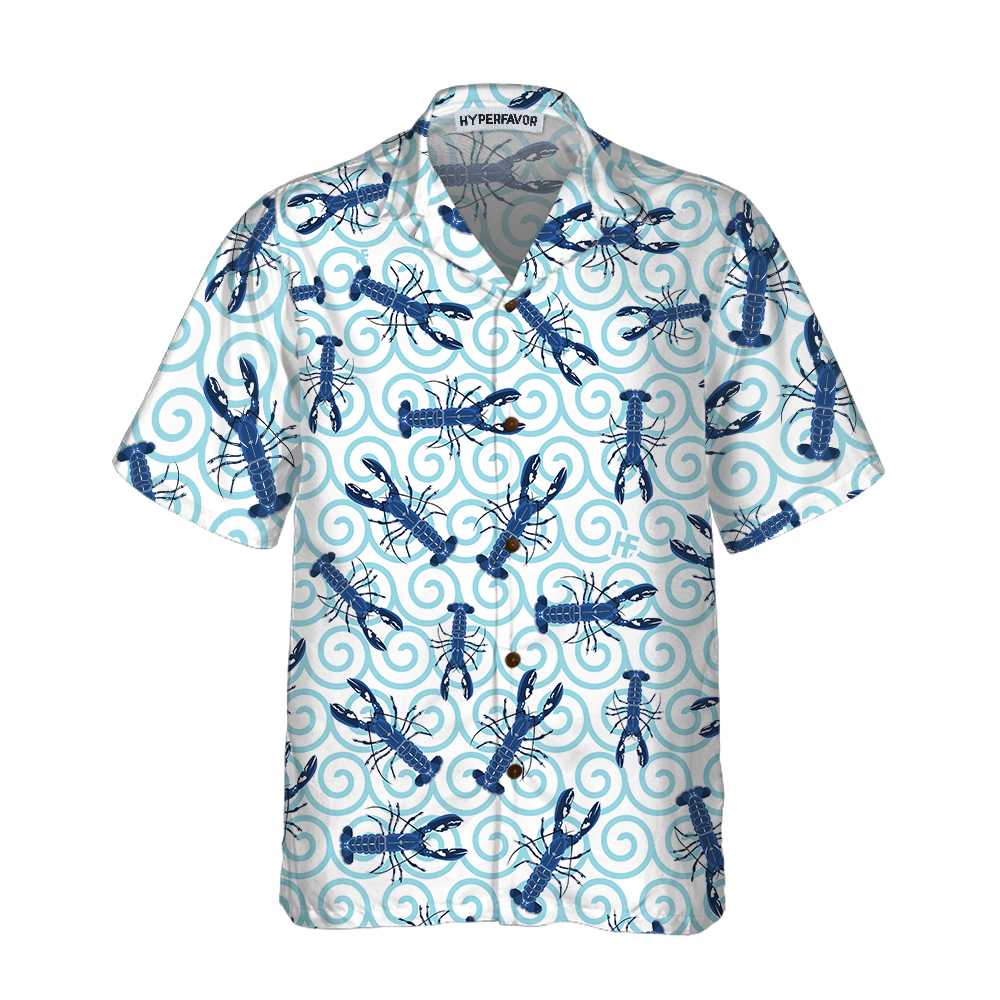 Lobster On Waves Hawaii Unique Print Shirt For Adults Ha31467