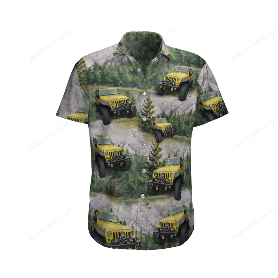 Yellow Jeep Hawaiian Shirt Ha61751