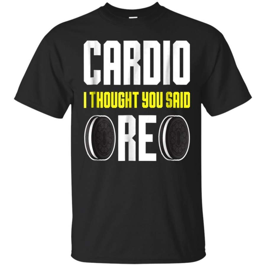 AGR Funny Cardio Tshirt Food Oreo Fitness Gym Gift Jaq T-shirt