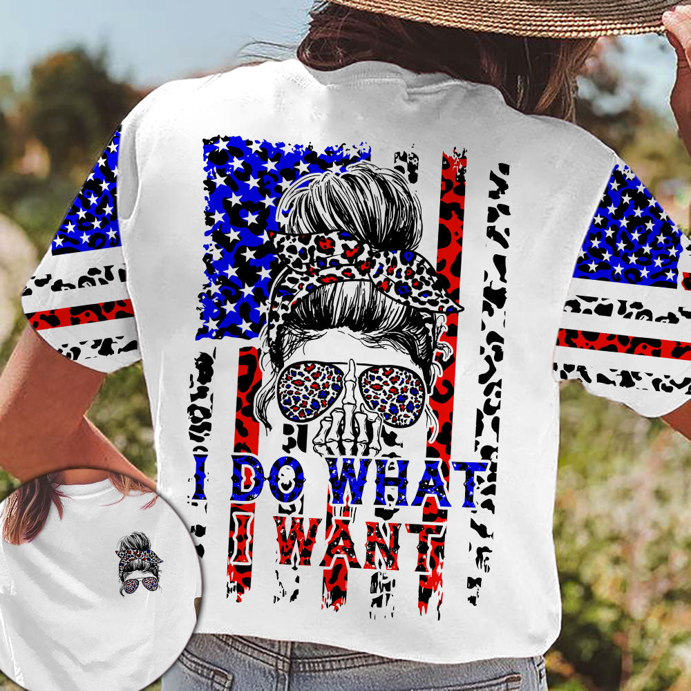 Skull I Do What I Want Flag Leopard All Over Print – Tltr2308213