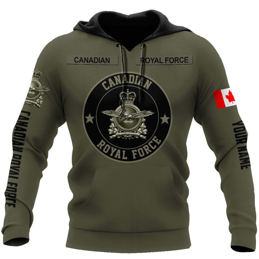 Personalized Name XT Canadian Royal Force Army 3D All Over Printed Shirts DA11032102