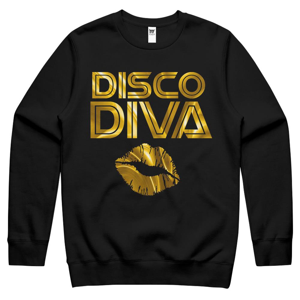 Disco Diva 60S 70S 80S Costume Party Wear Outfit Crewneck Sweatshirt