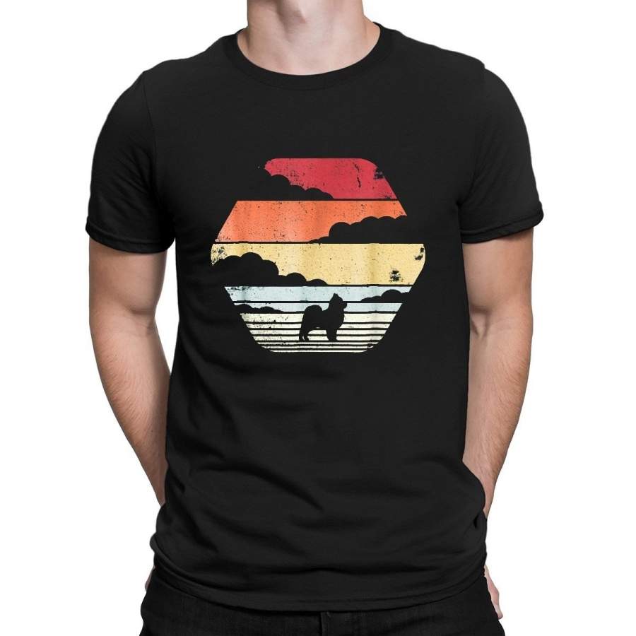 Fashion Retro Pomeranian Dog T Shirt