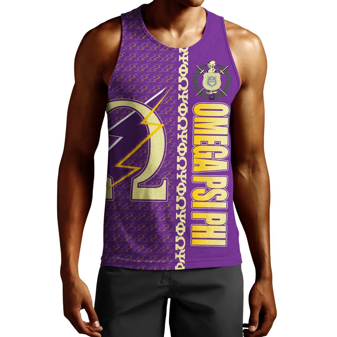 Wonderprint Tank Top Omega Psi Phi Fraternity Men Tank Top