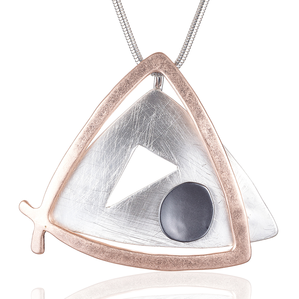 Trending Triangle Simple Pendants for Woman Statement Necklaces&Pendants Wholesale Jewelry Long Chain Women Goth Christmas Gift alx