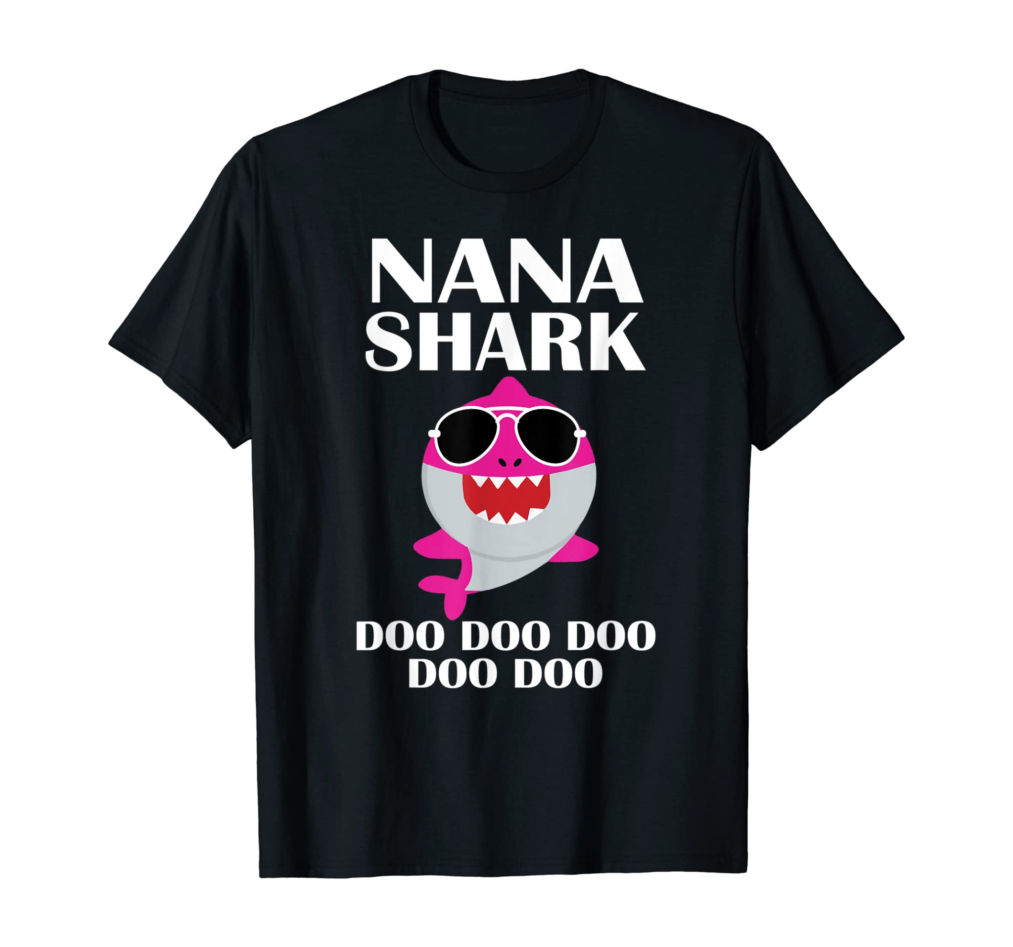 Nana Shark Shirt Doo Doo Doo Funny Nana Valentines Day