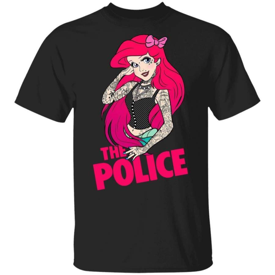 The Police T-Shirt The Little Mermaid Ariel Rock Tee MT04