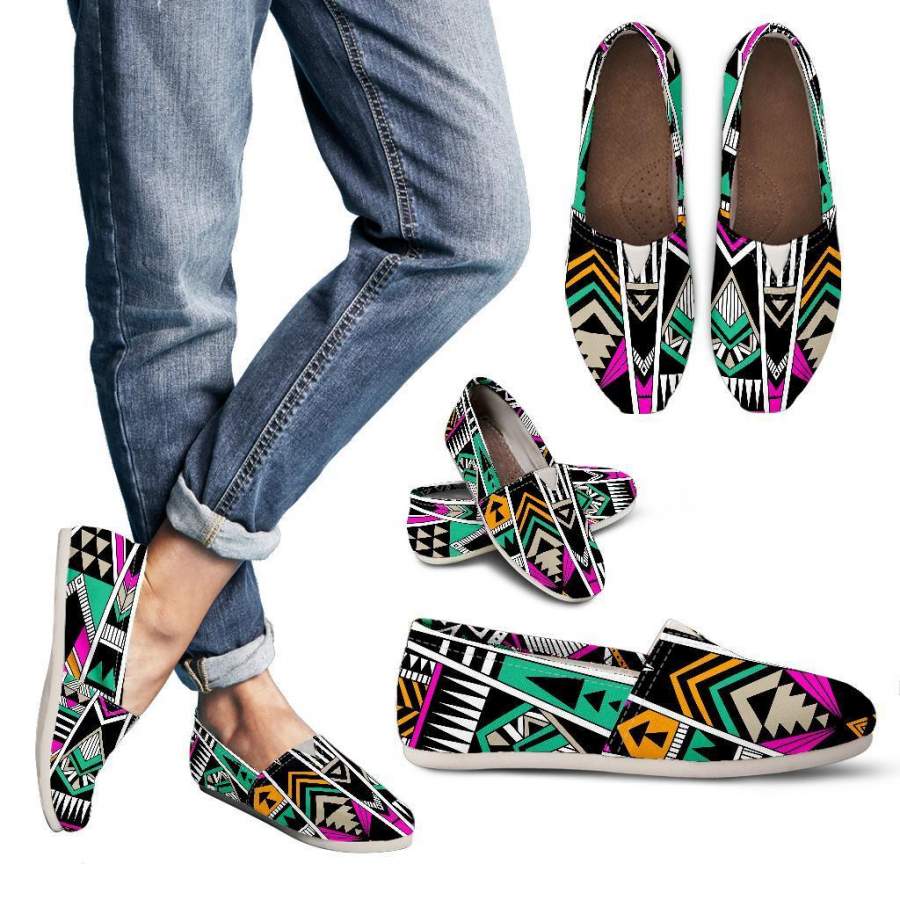 Vintage Tribal Aztec Pattern Print Women’s Casual Shoes