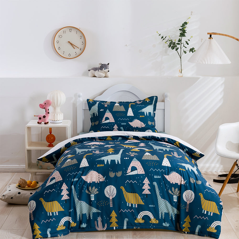 3D Cartoon Animal Dinosaur Quilt Cover Set Bedding Set Duvet Cover Pillowcases 241