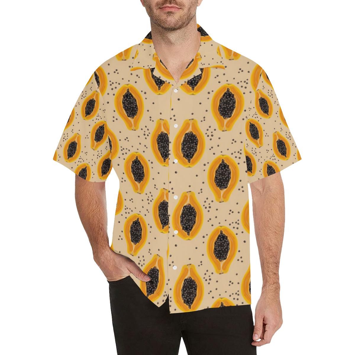 Papaya Pattern All Over Print Hawaii Shirt Ha60545