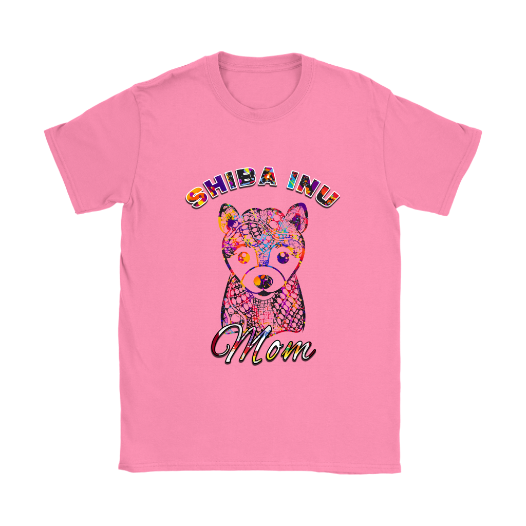 Colorful Shiba Inu Mom T-Shirts & Hoodies