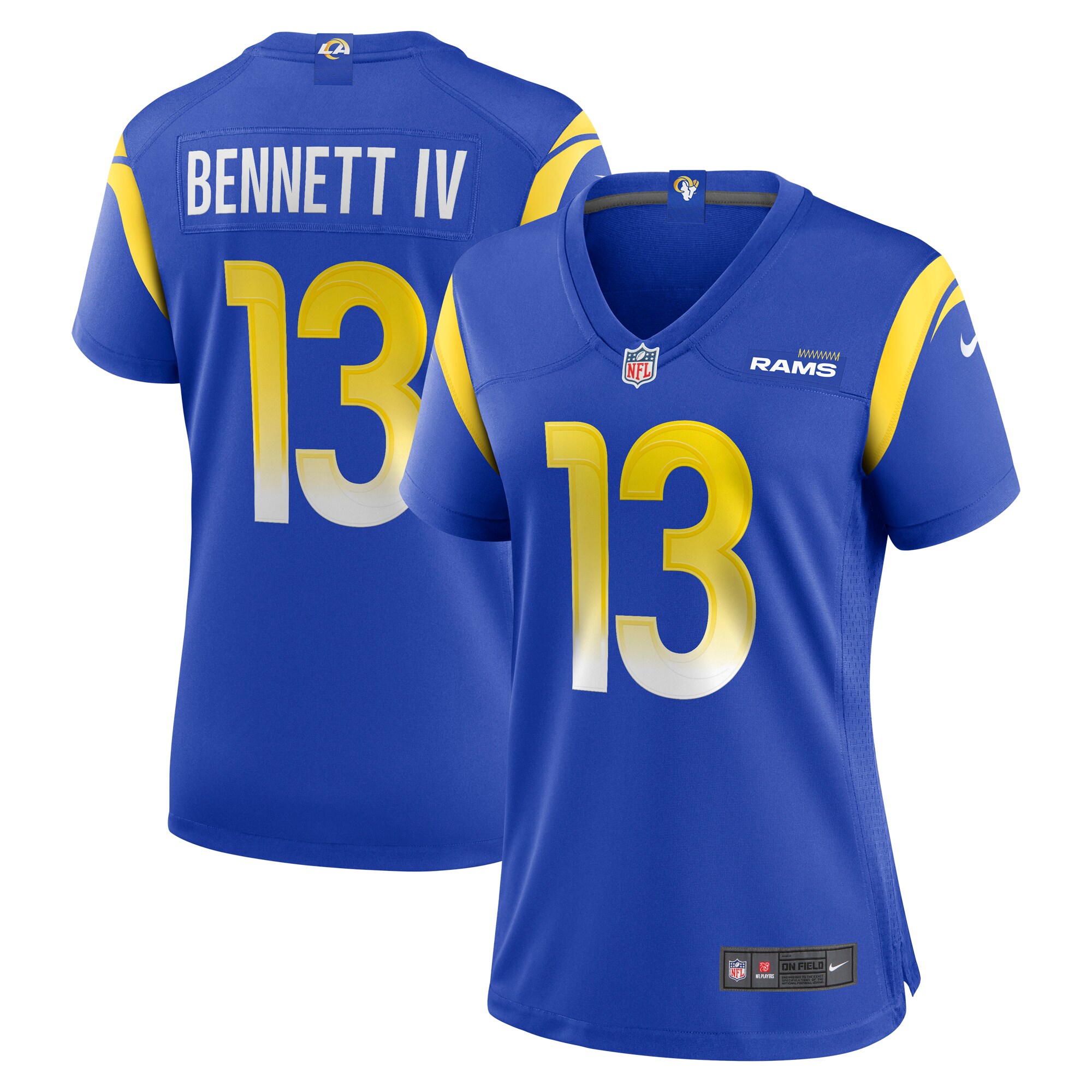 Stetson Bennett Los Angeles Rams Women's Team Game Jersey – Royal