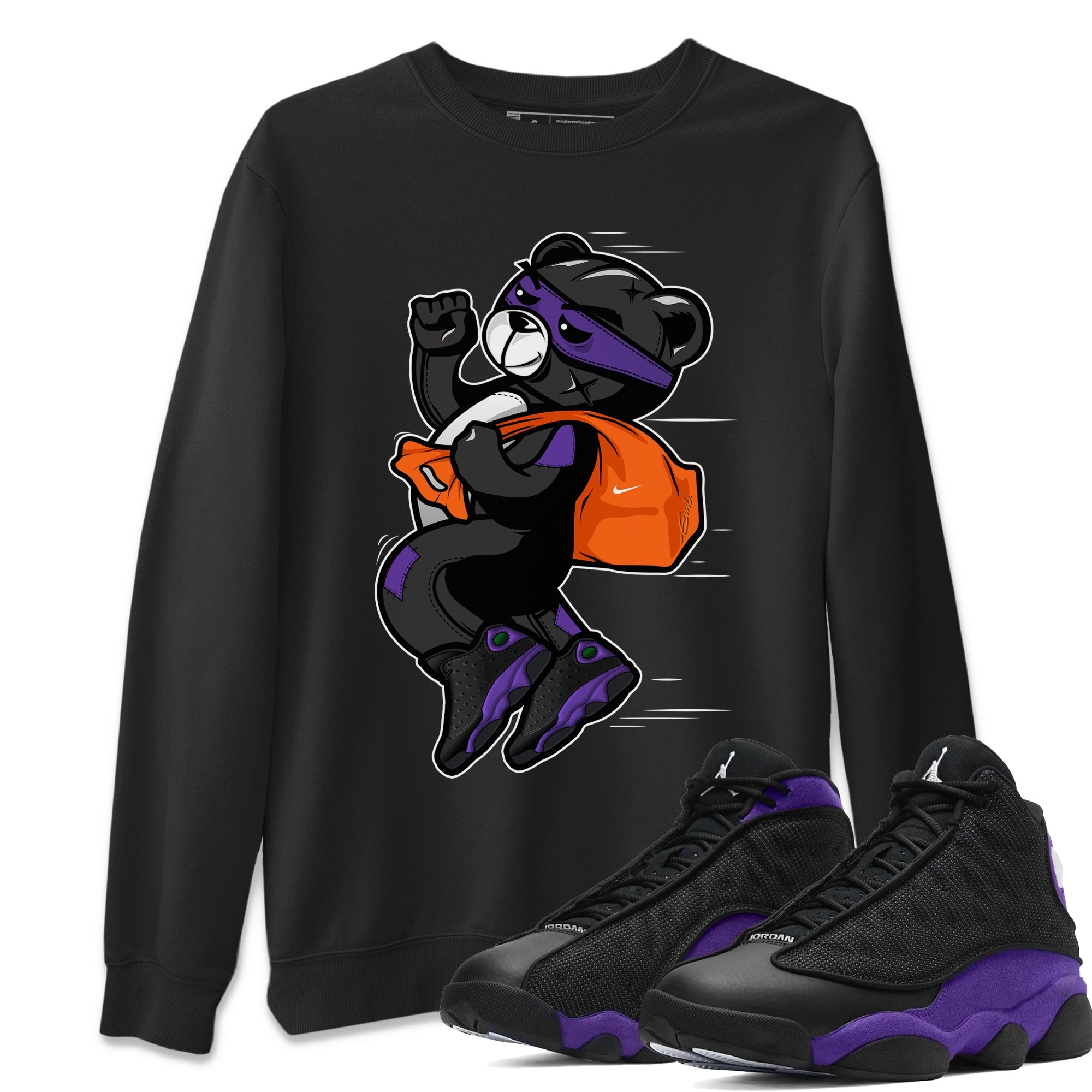 Thief Bear Sweatshirt – Air Jordan 13 Court Purple