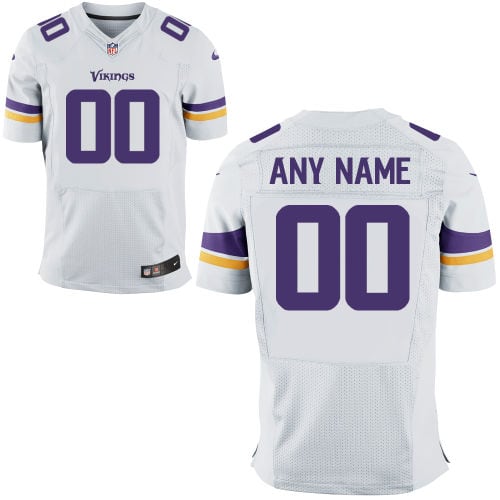 Minnesota Vikings Custom Elite Jersey – White