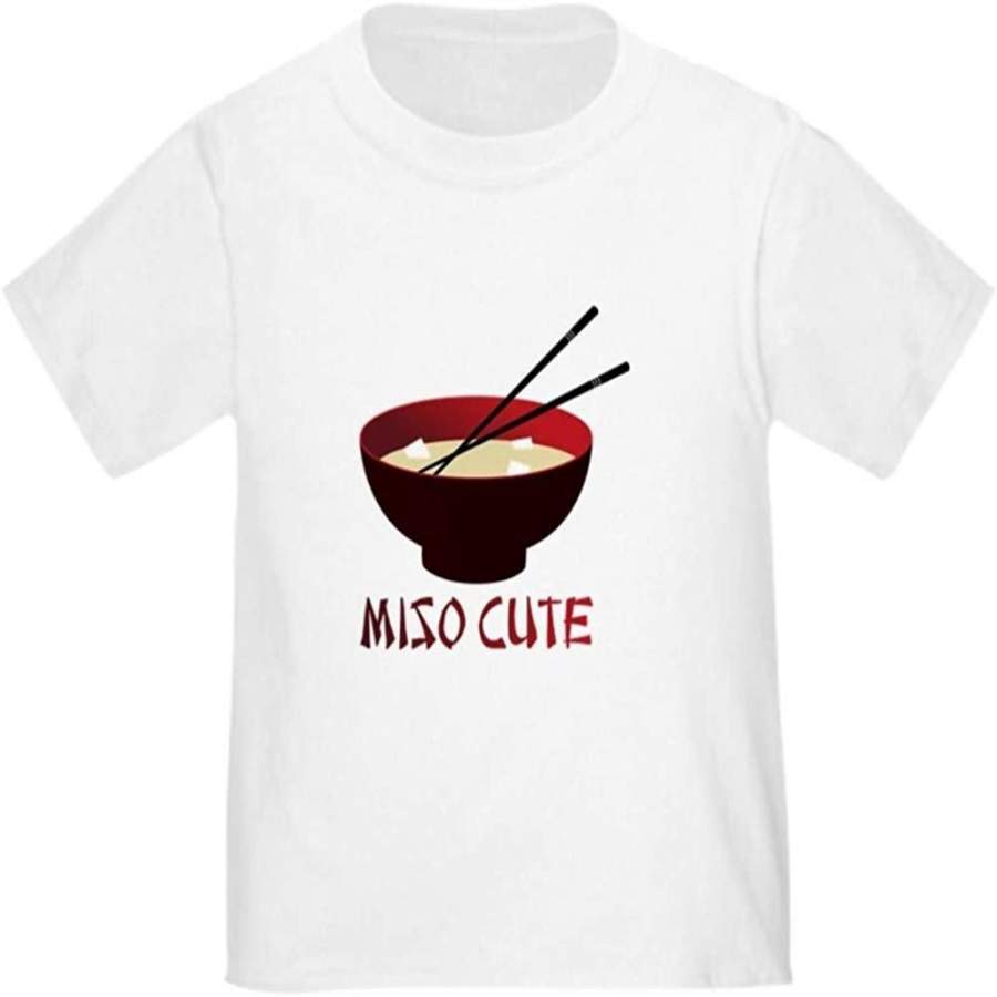 Cafepress Miso Cute T Shirt Cute Toddler T-Shirt, Cotton White