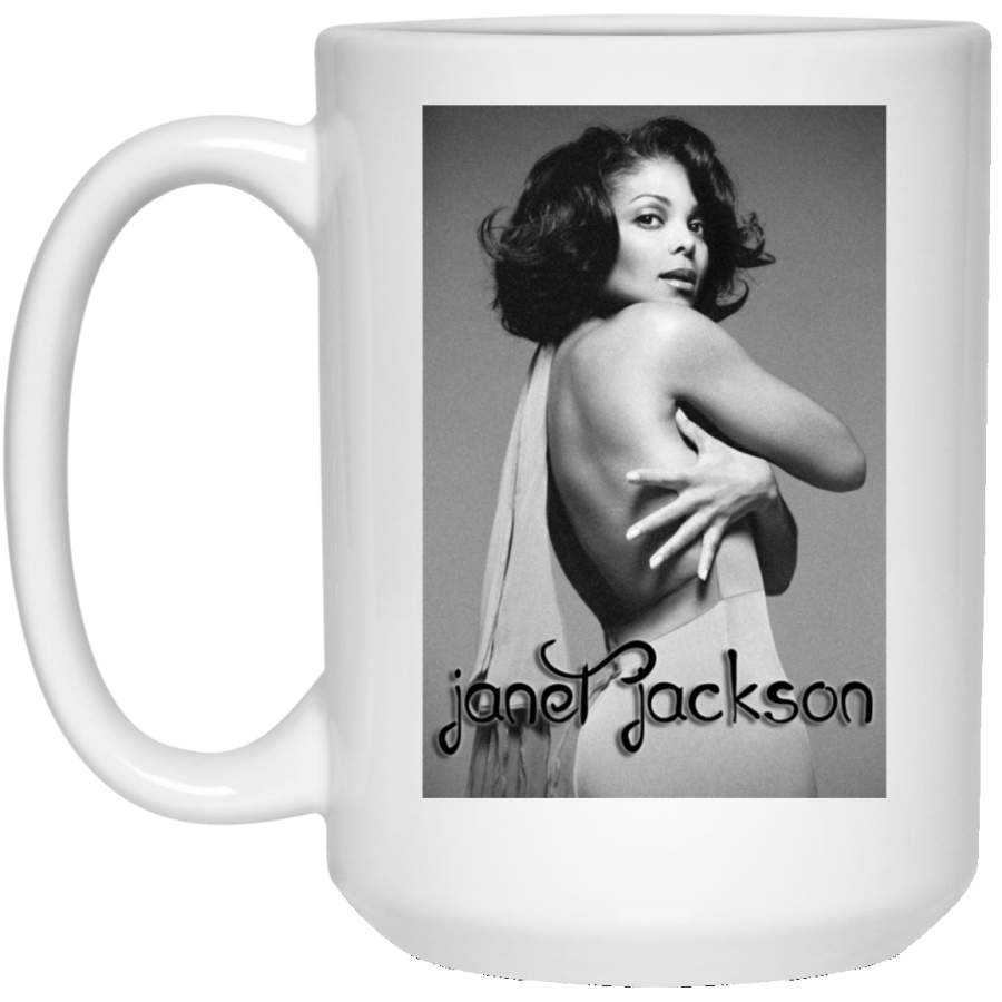 Janet jackson 15 oz. White Mug