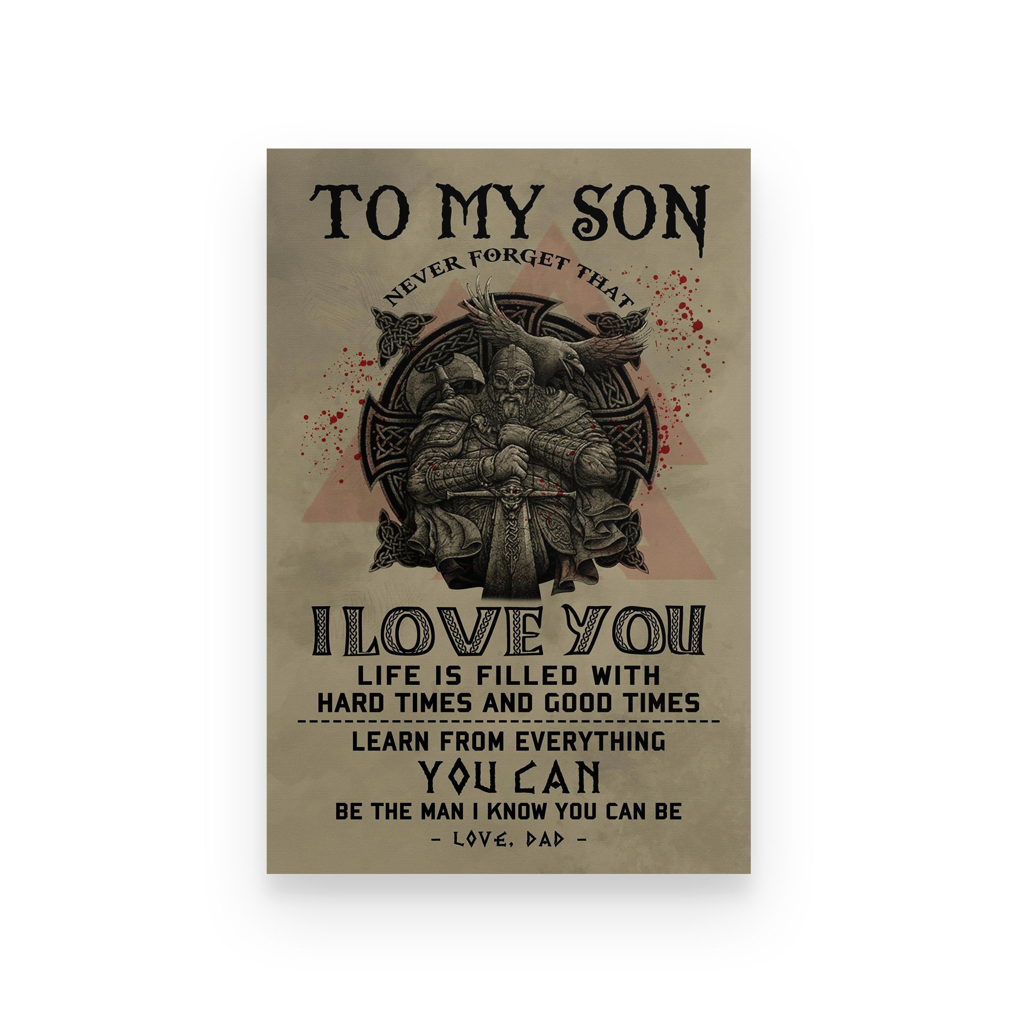 Viking poster dad to son life is filled with hard times and good times vs2