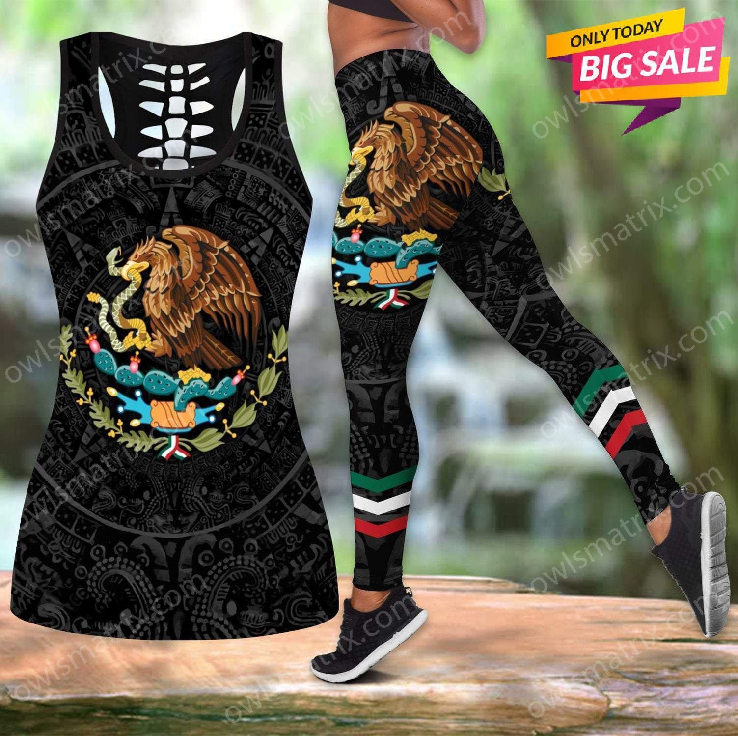 Aztec Mexican Combo Tank Top + Legging QB06292002