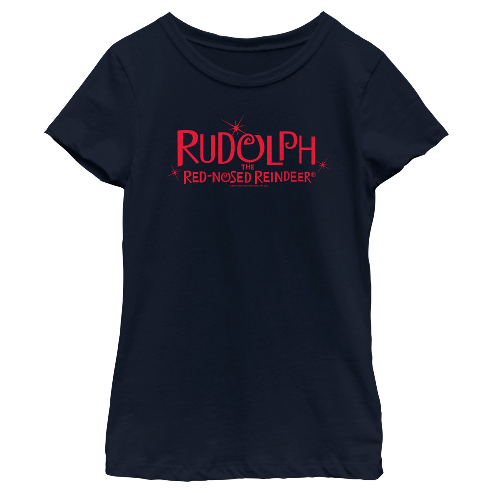 Rudolph The Red-Nosed Reindeer Girl’S Logo  T-Shirt