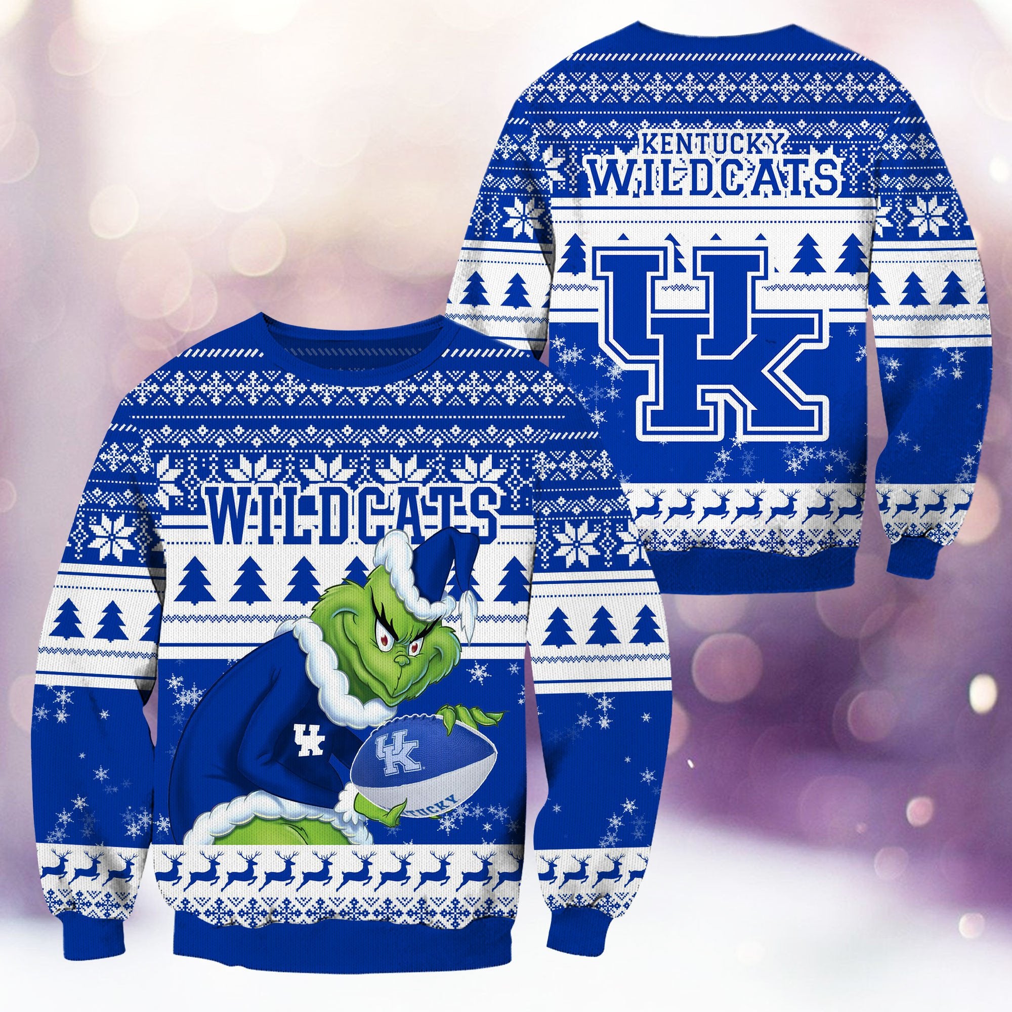 Kentucky Wildcats Grinch Ugly Christmas Sweater