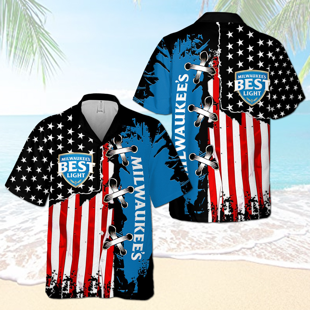 Mk Us Flag Hawaii Shirt Ha109372