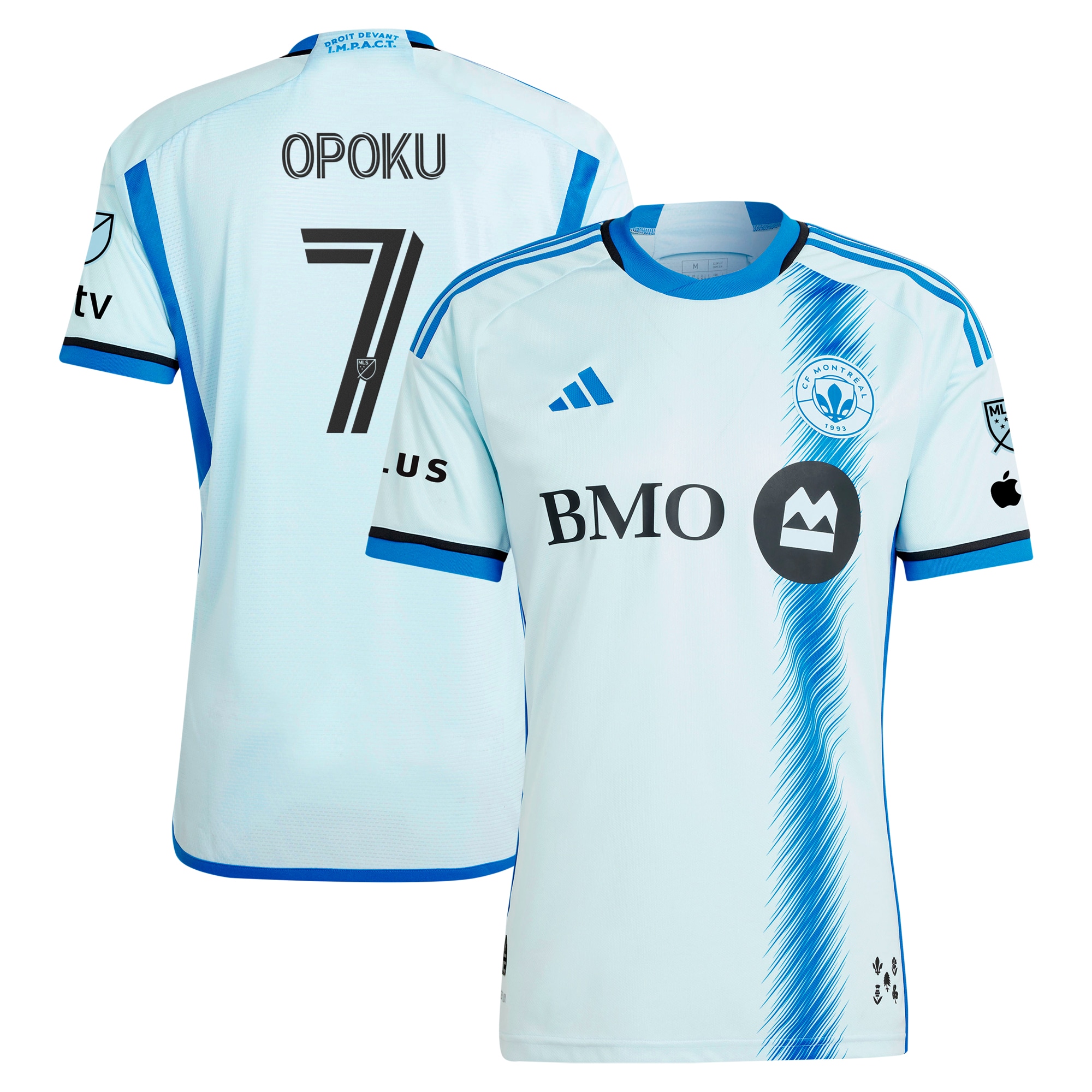 Kwadwo Opoku CF Montreal 2024 La Main Authentic Player Jersey  Light Blue