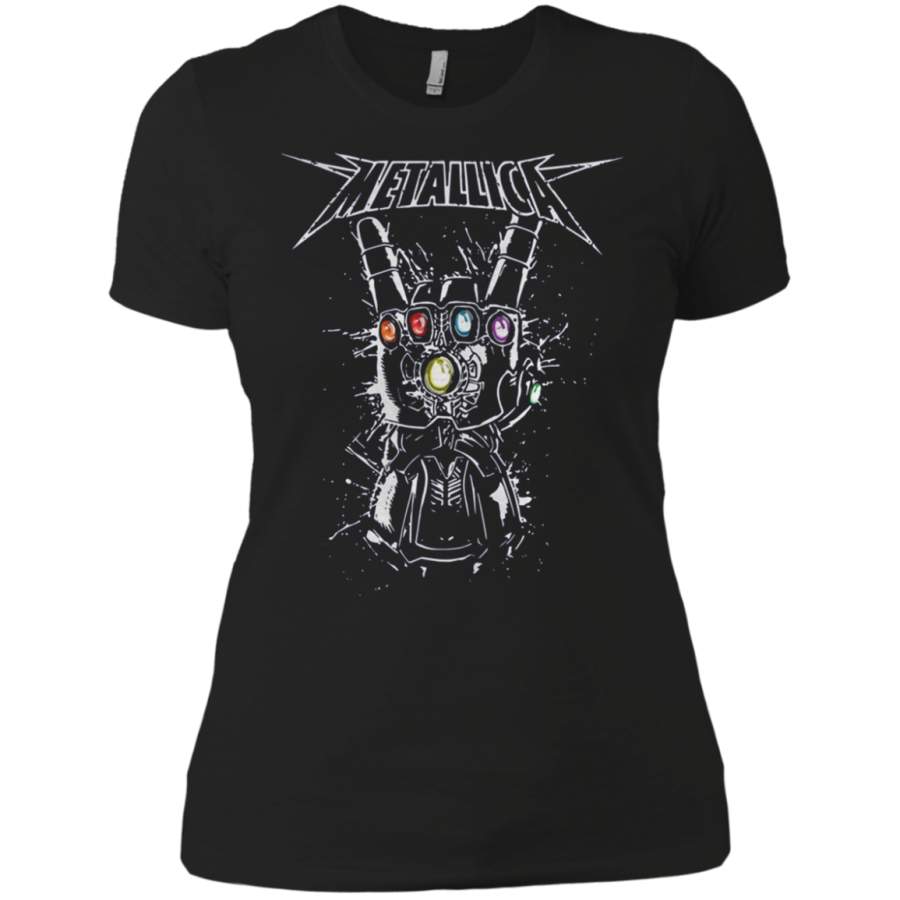 AGR Metallica infinity gauntlet shirt Ladies’ Boyfriend shirt