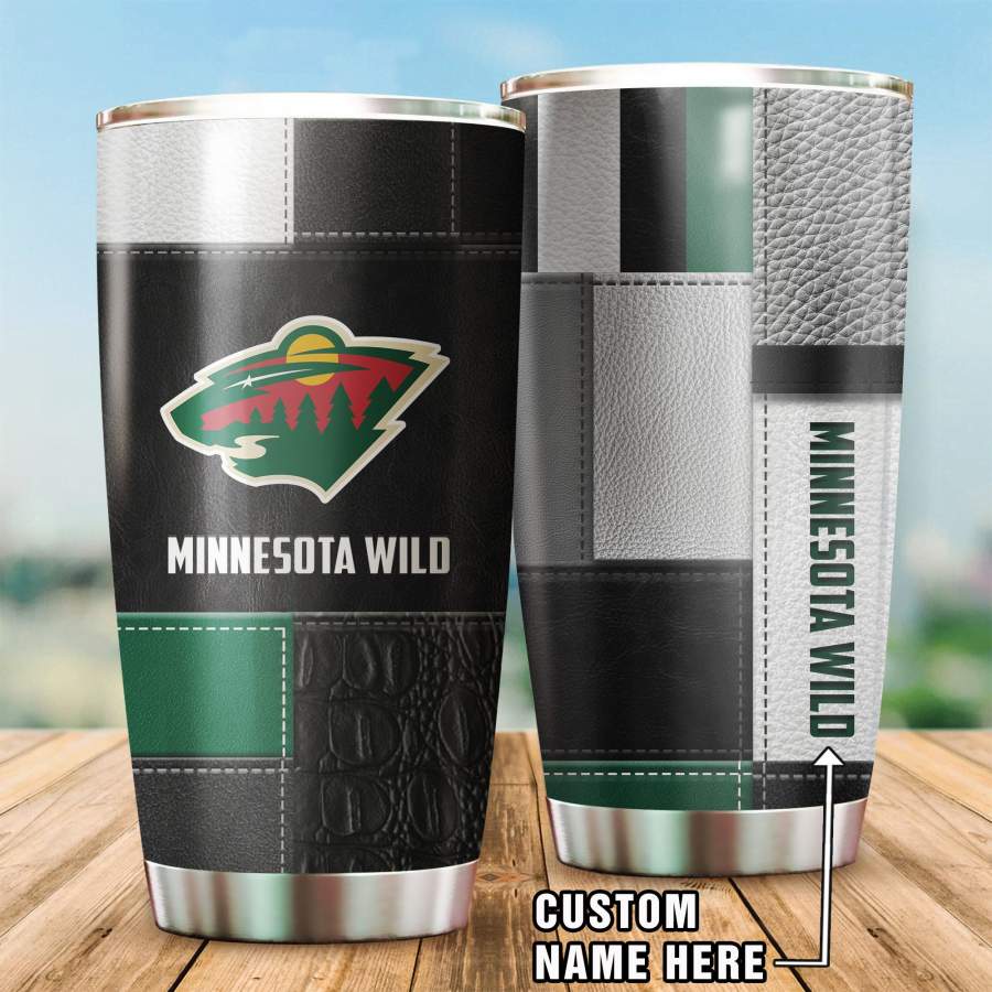 Minnesota Wild  Printed Stainless Steel Insulated Tumbler Cup